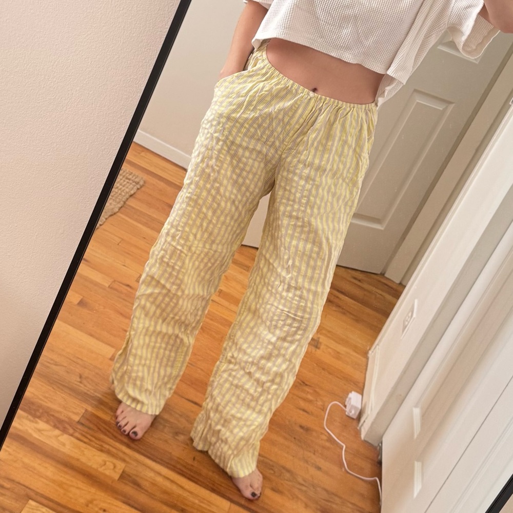 aerie seersucker poplin pj pants